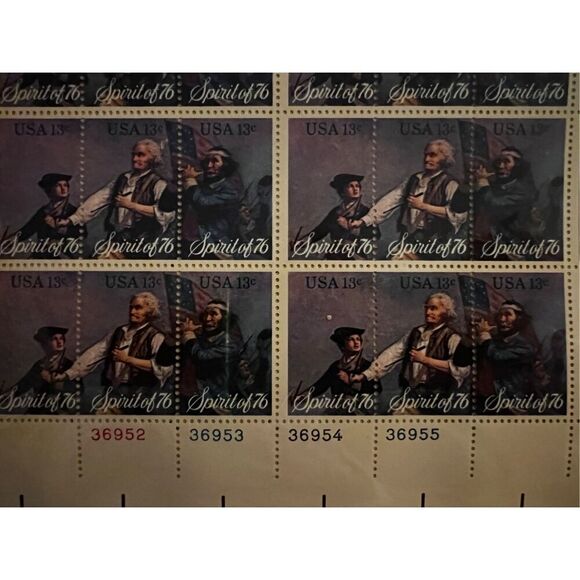 MNH ￼Spirit of 76 Sheet of 50 13c Stamps - Picture 2 of 2